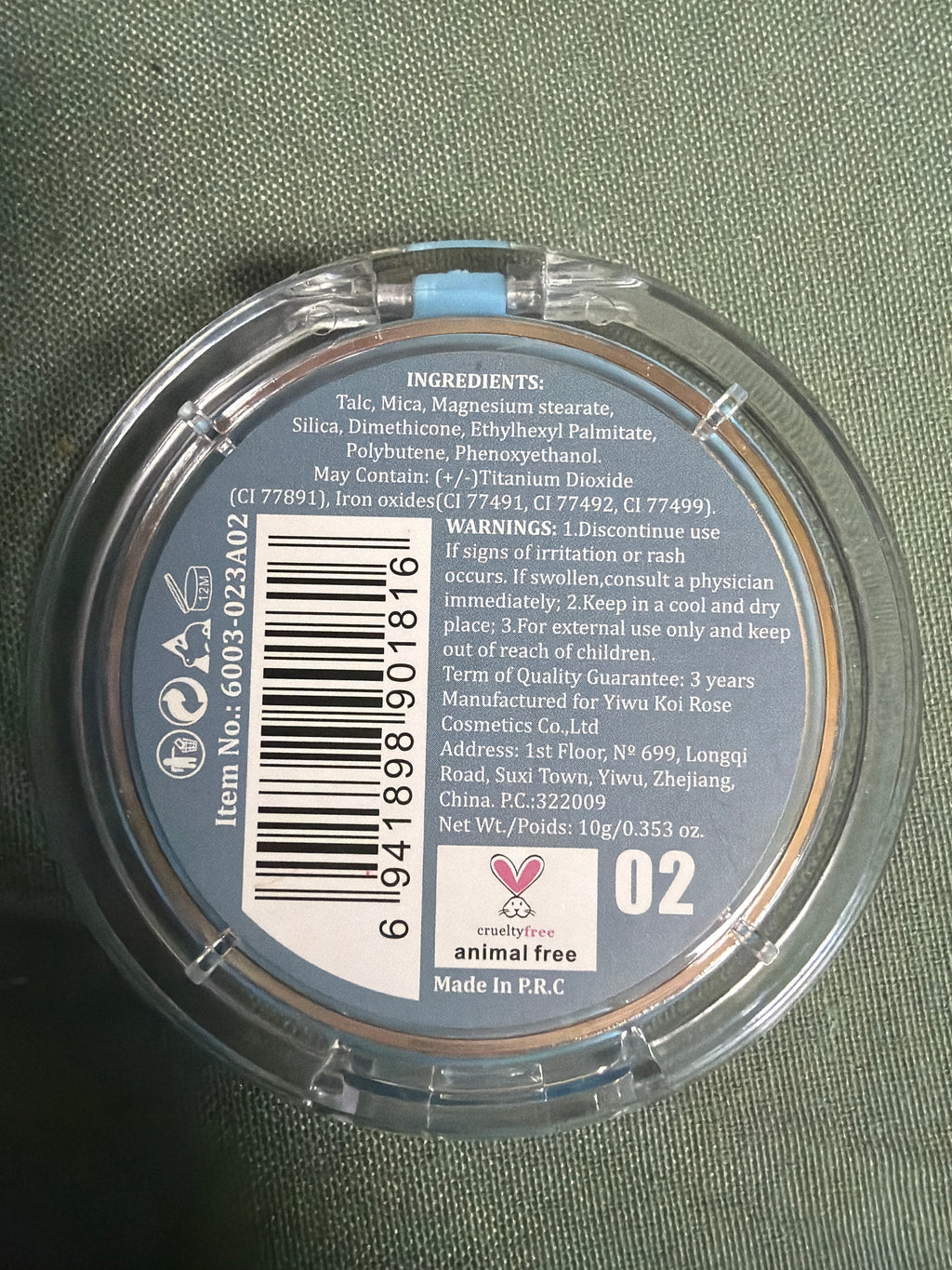 Miss Rose Professional Makeup Compact Powder – Shade 02