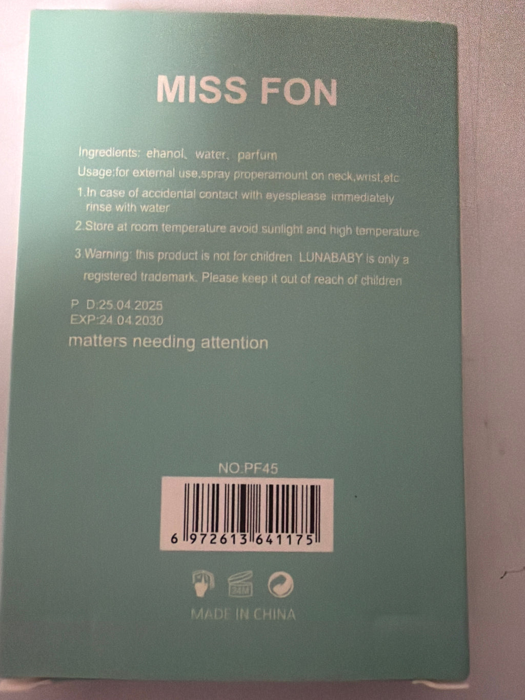 Miss Fon Pocket Perfume – Portable Women’s Fragrance | Travel Size Perfume 02