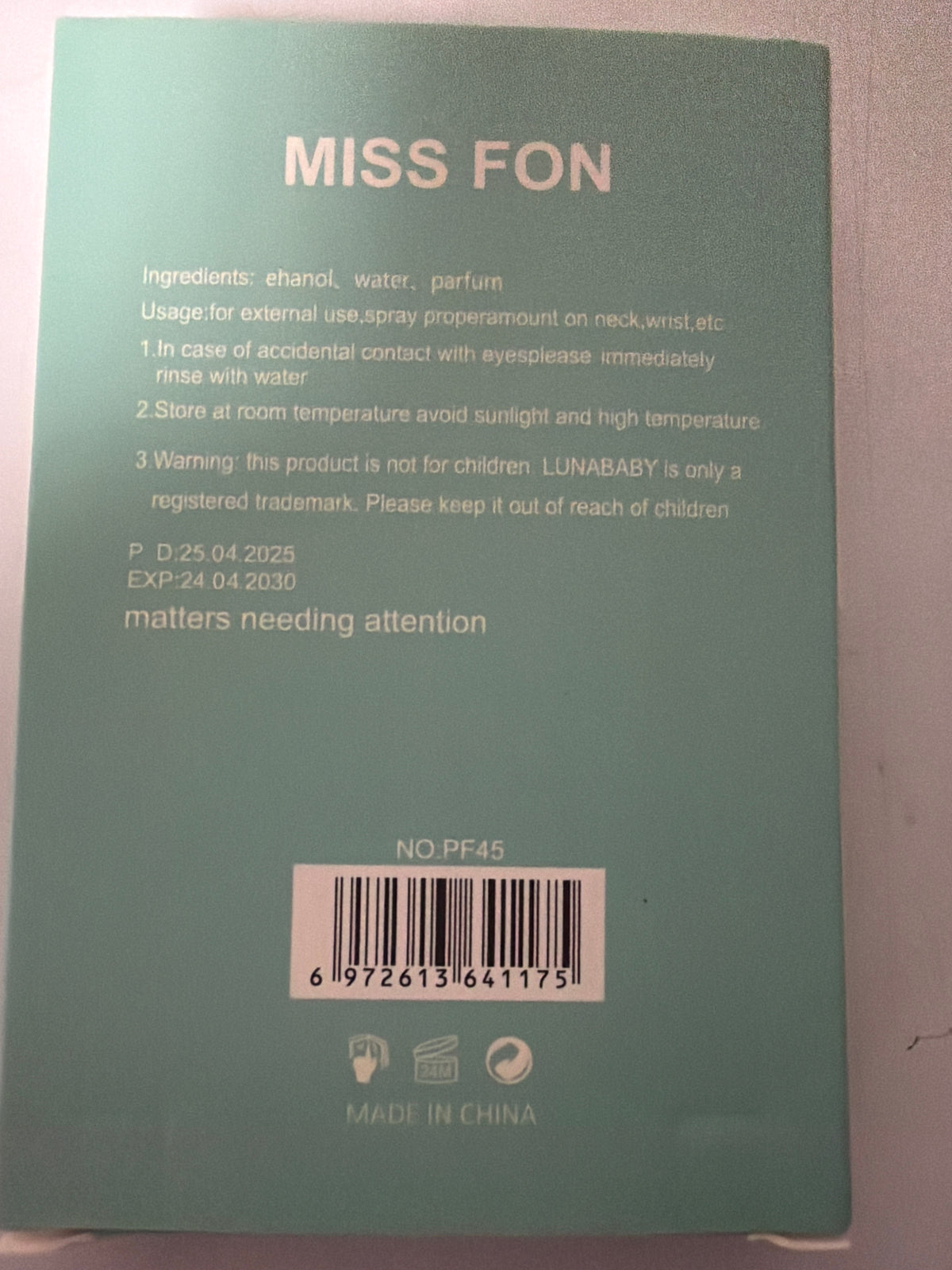 Miss Fon Pocket Perfume – Portable Women’s Fragrance | Travel Size Perfume 02
