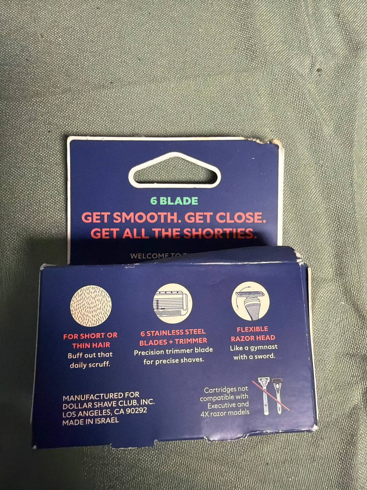 Dollar Shave Club 6-Blade Razor Refill Cartridges – 4 Count