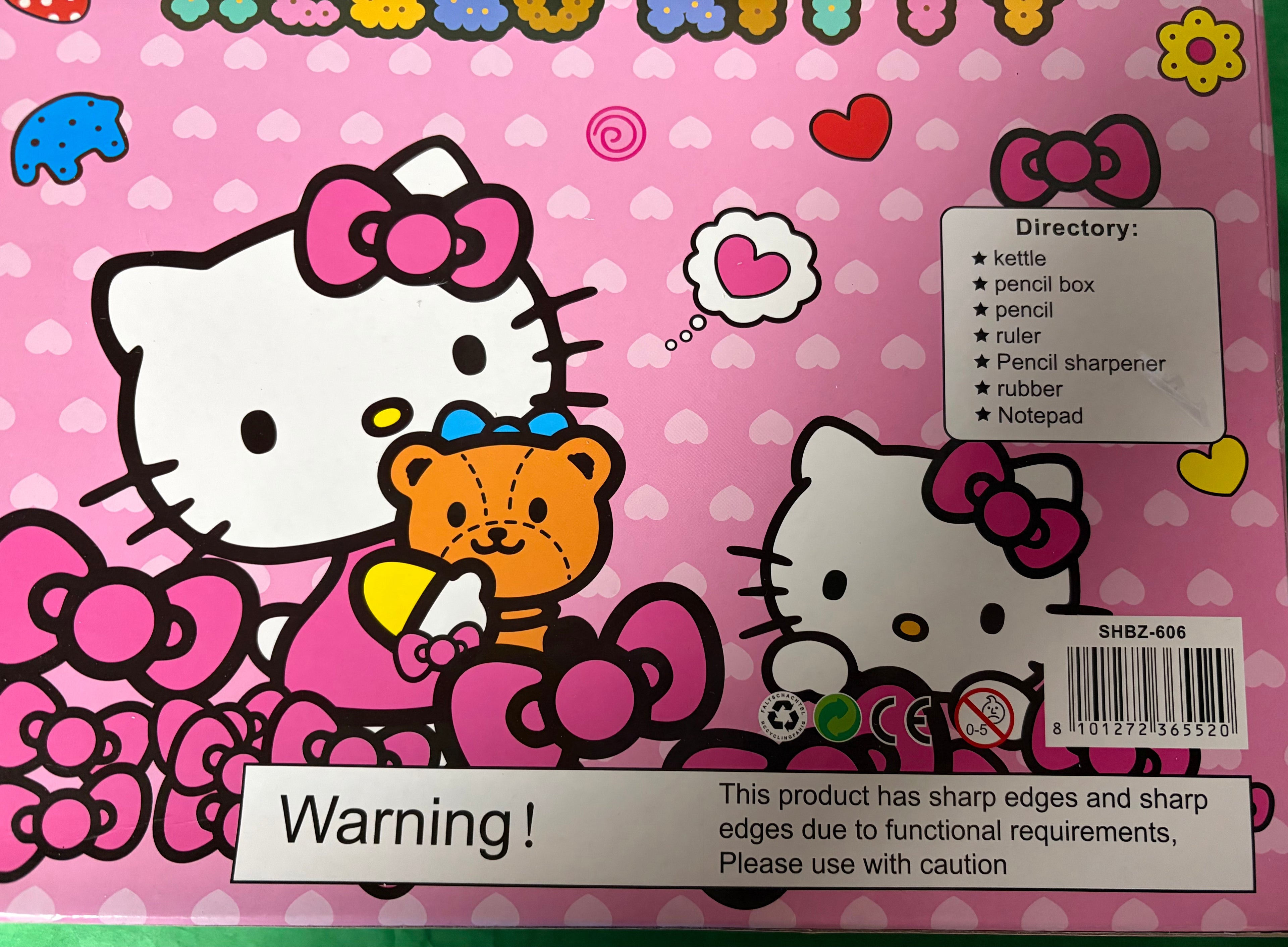 Hello Kitty Pink School Supply & Water Bottle Gift Set