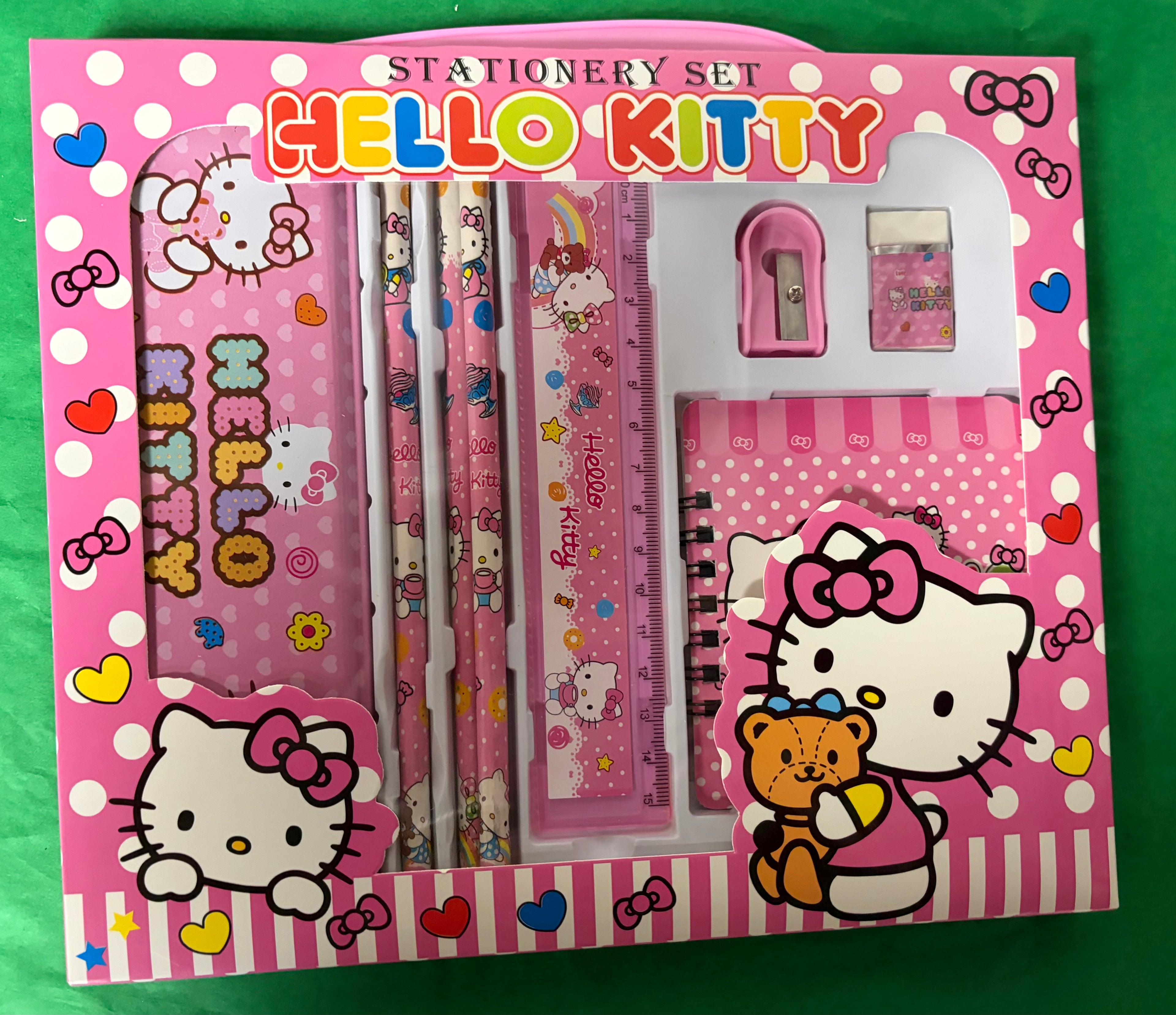 Hello Kitty Kids Pink Stationery & School Supply Set
