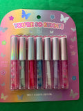 Multicolor 7 piece lip gloss
