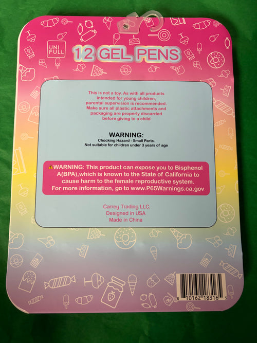 Gel pens