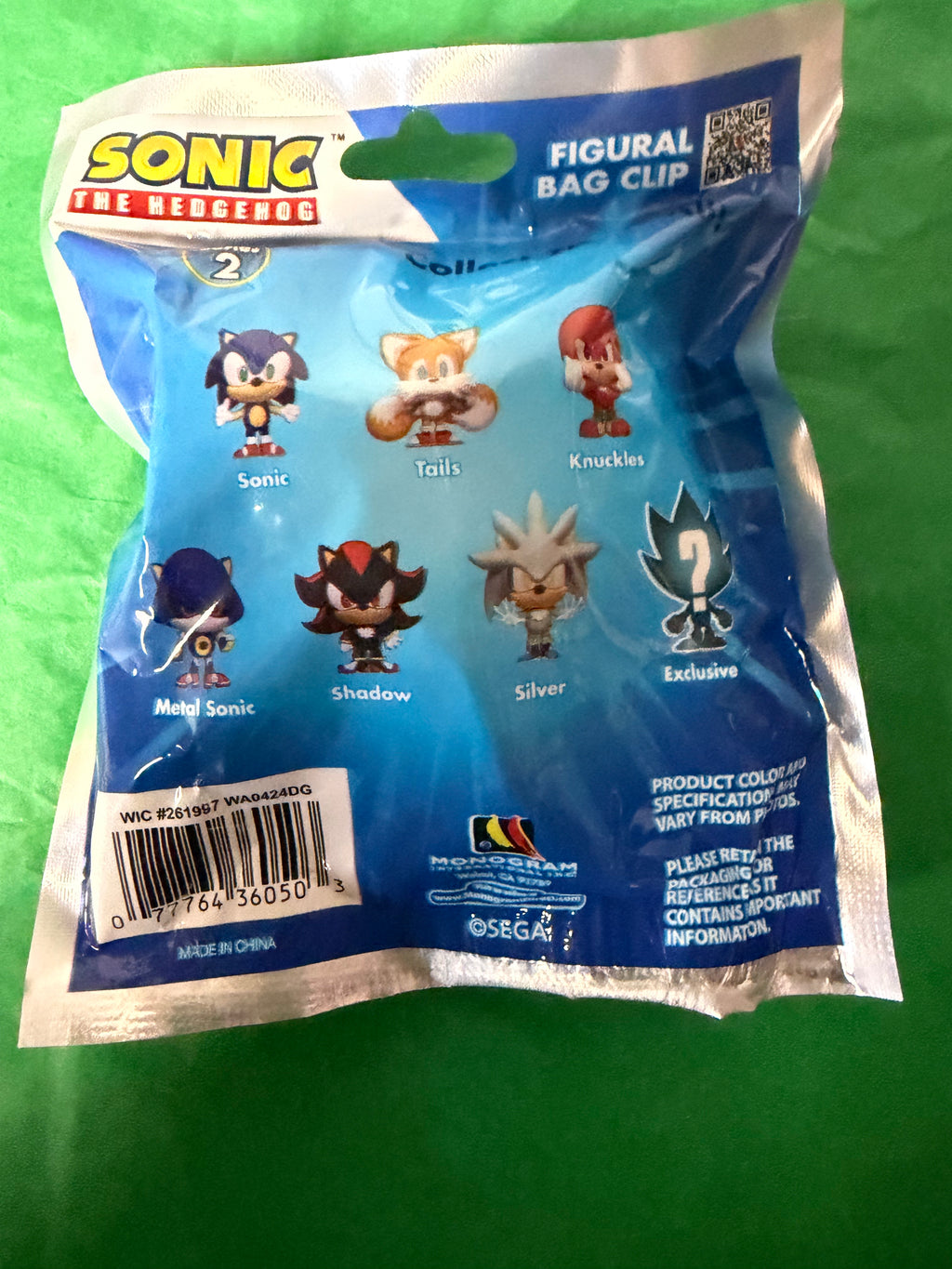 Sonic the Hedgehog Series 2 Mystery Figural Bag Clip – Blind Bag